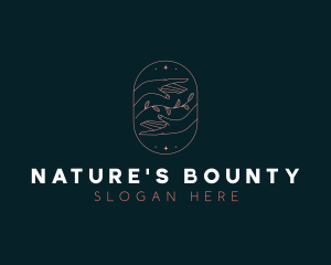 Natural Hands Cosmetic Beauty logo design