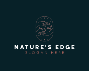 Natural Hands Cosmetic Beauty logo design