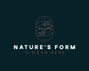 Natural Hands Cosmetic Beauty logo design