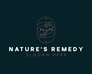 Natural Hands Cosmetic Beauty logo design