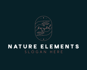 Natural Hands Cosmetic Beauty logo design