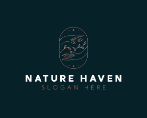 Natural Hands Cosmetic Beauty logo design