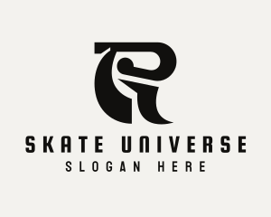 Skate Brand Letter R  logo