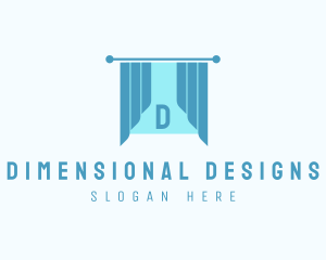 Window Curtain Interior Design logo design