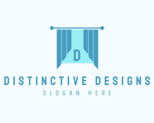 Window Curtain Interior Design logo design