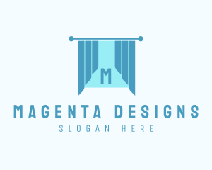 Window Curtain Interior Design logo design