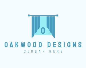 Window Curtain Interior Design logo design