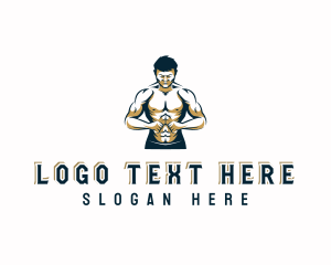 Fitness Bodybuilding Muscle Logo