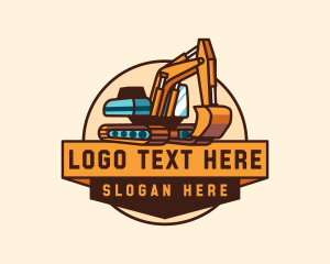 Excavator Construction Digging logo