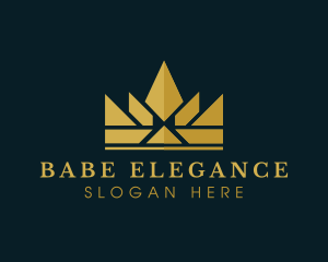 Elegant Pageant Crown logo design