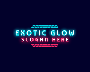 Retro Neon Party Nightclub logo