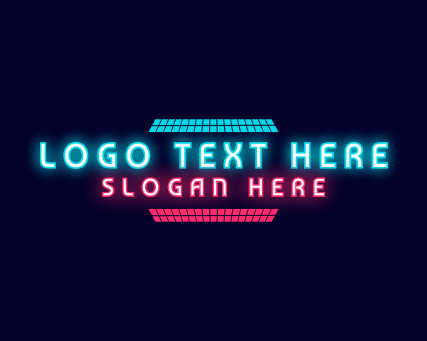 Retro Neon Party Nightclub logo