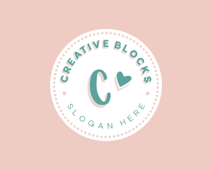 Cute Heart Boutique logo design