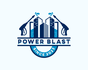 Building Power Washer logo design