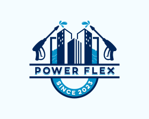 Building Power Washer logo design