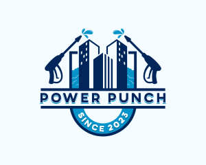 Building Power Washer logo design