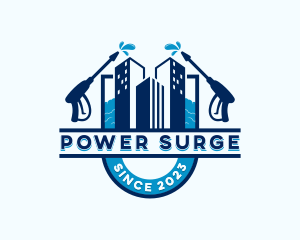 Building Power Washer logo design