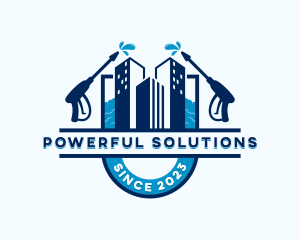 Building Power Washer logo design