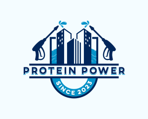 Building Power Washer logo design