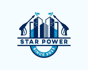 Building Power Washer logo design