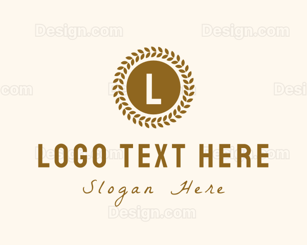 Organic Wheat Grain Logo