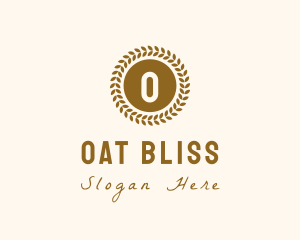 Organic Wheat Grain logo design