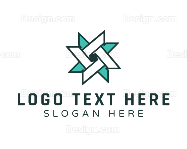 Ninja Turquoise Star Logo