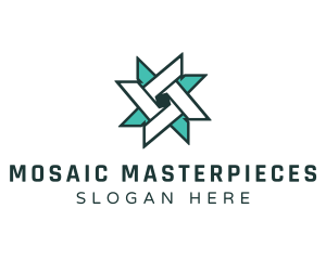 Ninja Turquoise Star logo design