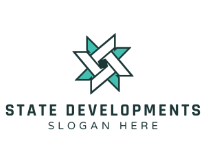 Ninja Turquoise Star logo design