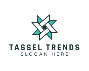 Ninja Turquoise Star logo design