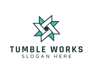 Ninja Turquoise Star logo design