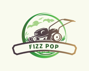 Lawn Grass Cutter logo design