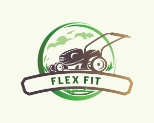 Lawn Grass Cutter logo design