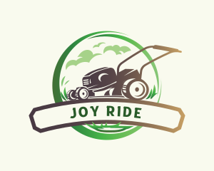 Lawn Grass Cutter logo design