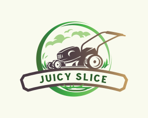 Lawn Grass Cutter logo design