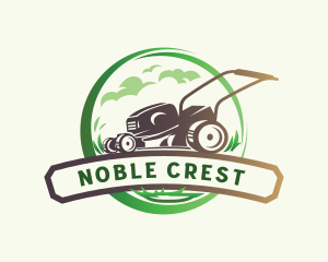 Lawn Grass Cutter logo design