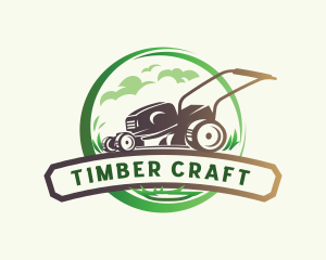 Lawn Grass Cutter logo design