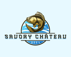 Fish Seafood Fisherman logo design