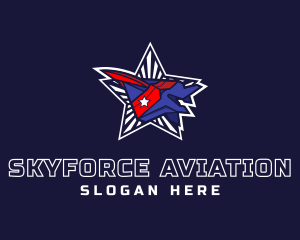American Fighter Jet logo