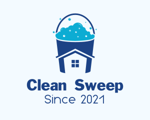 Clean House Bucket logo design