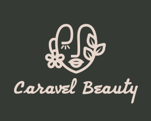 Natural Beauty Face logo design