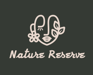 Natural Beauty Face logo design