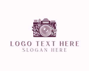 Camera Floral Videographer Logo