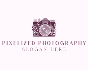 Camera Floral Videographer logo design