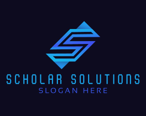 Tech Firm Letter S logo design