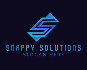 Tech Firm Letter S logo design