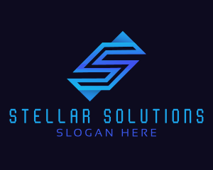 Tech Firm Letter S logo design