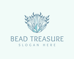 Crystal Luxury Wreath logo design