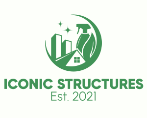 Green Hygienic Structure logo design