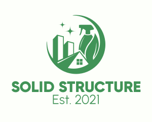 Green Hygienic Structure logo design